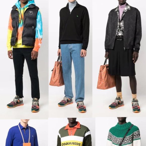 GUCCI SNEAKERS MENS ULTRAPACE MID TOP LEATHER SHOES w LOGO sz 8G 8.5 US - Picture 4 of 16